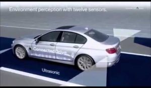 2013 BMW Highly automated driving found on the motorway Animation sensor technologies mp4