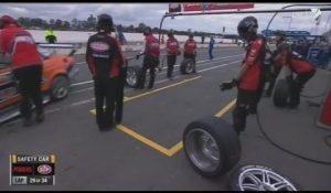 2013 V8 Supercars Winton 360 – Race 27 – Brad Jones Close Call In Pit Lane!