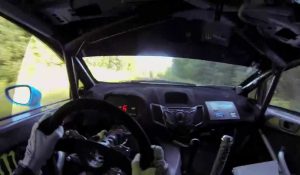 Ken Block & Alex Gelsomino take on the Ojibwe Forest in a Ford Fiesta HFHV