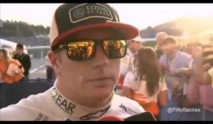 Kimi Raikkonen Post Race Interview After Japanese Grand Prix