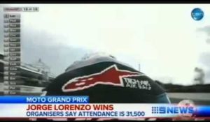 MotoGP Winner Jorge Lorenzo Champion Marc Marquez disqualified Australia Phillip Island Uproar