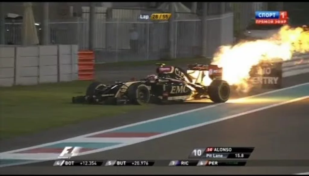 Lotus Flames Out At Abu Dhabi