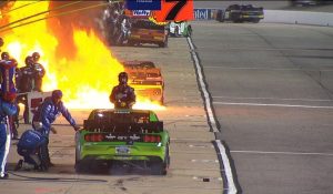 Hot Enough For Ya? Fireball Erupts In Pit At NASCAR Race