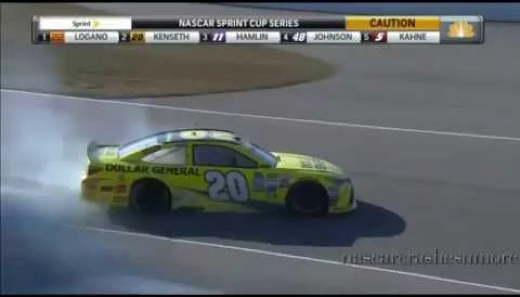 Joey Logano Spins Matt Kenseth, Wins At Kansas