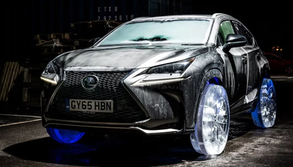 Lexus Puts ice Tires On A Lexus NX