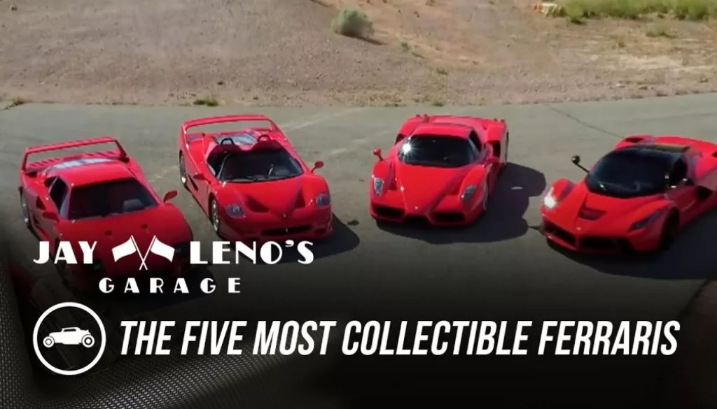 Five Ferraris Emerge From Jay Leno’s Garage