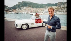 Nico Rosberg Drives His 1955 300 SL In Monaco