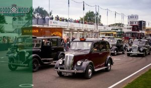 Old Rover Police Car Leads British Transport Parade At 2018 Goodwood Revival