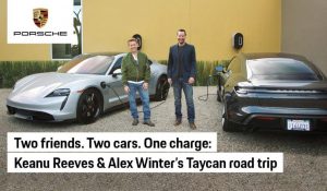 Bill And Ted Drive A Porsche Taycan